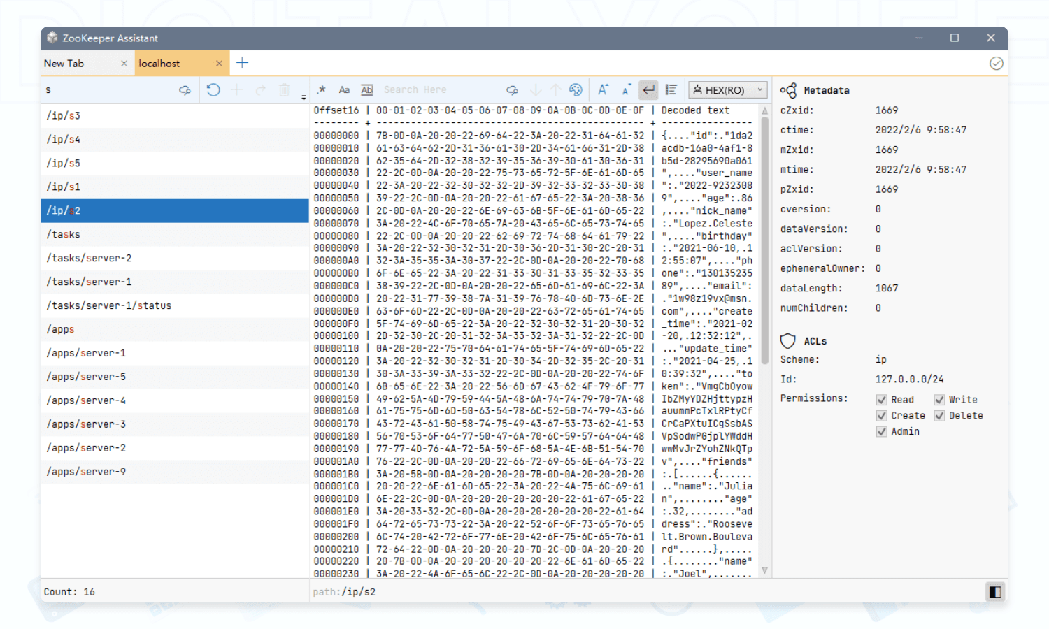 ZooKeeper Assistant: 