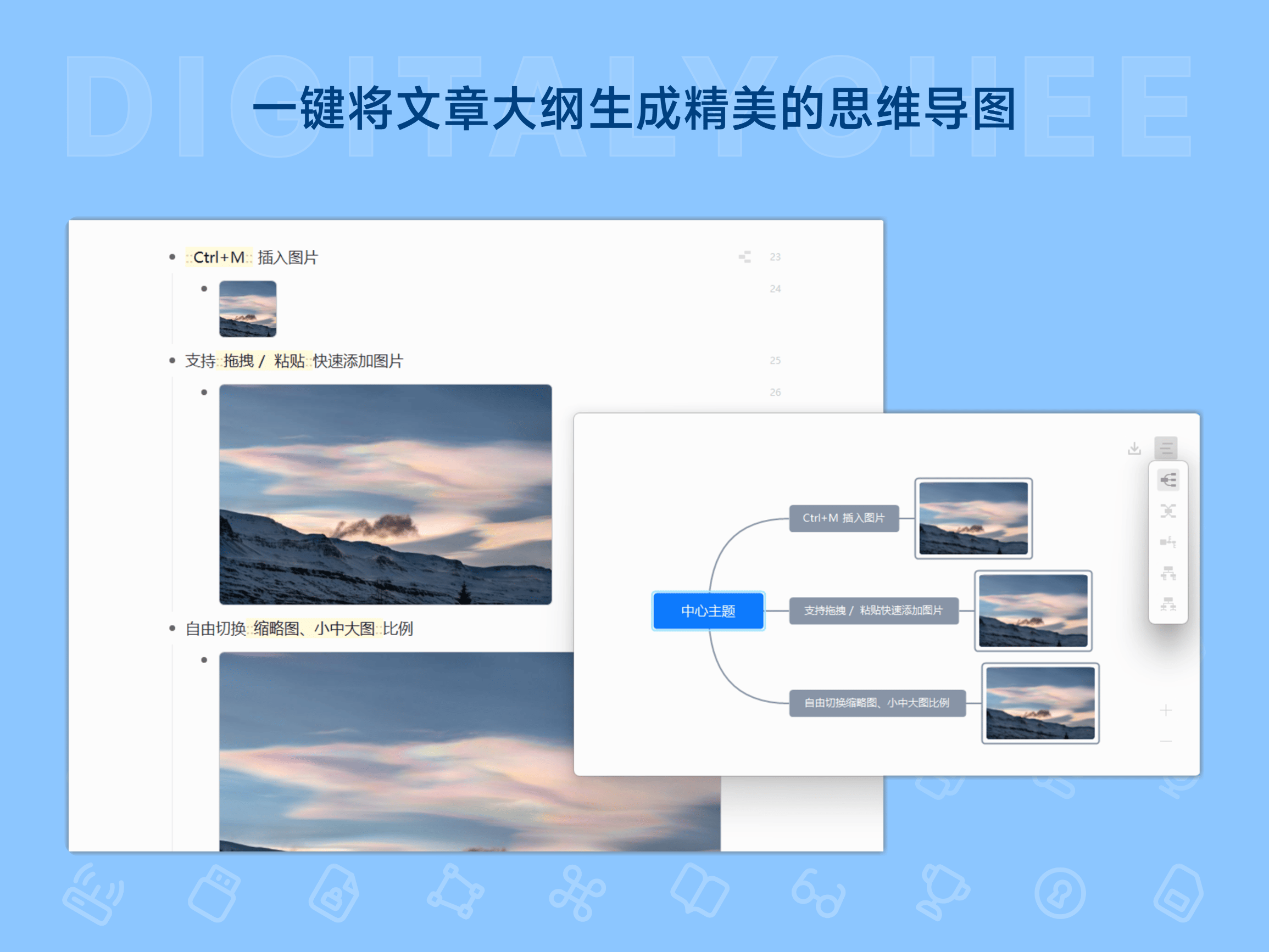 Effie: 一键将文章大纲生成精美的思维导图