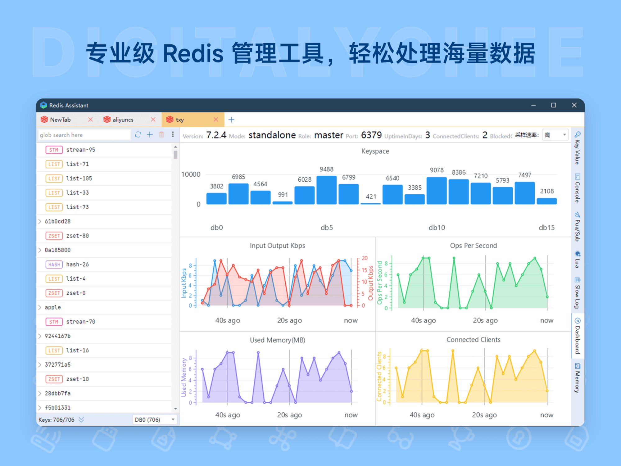 Redis Assistant: 专业级 Redis 管理工具，轻松处理海量数据