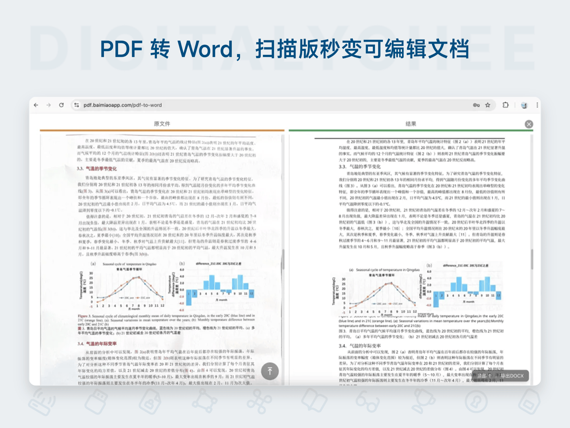 白描 PDF: PDF转Word，扫描版秒变可编辑文档
