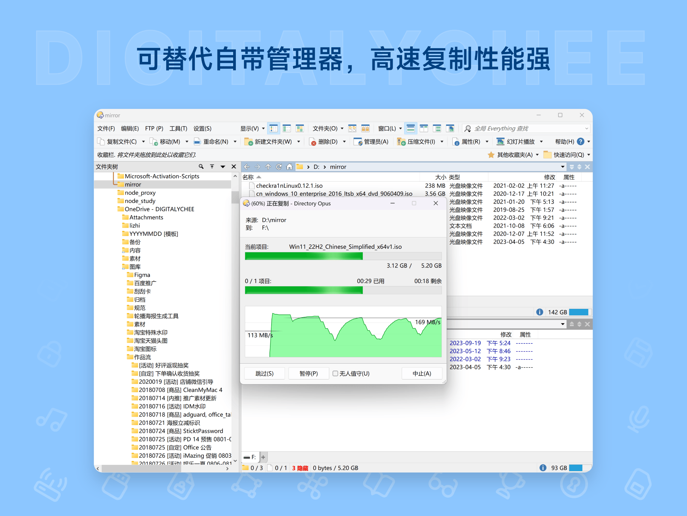 Directory Opus 13: 可替代自带管理器，高速复制性能强