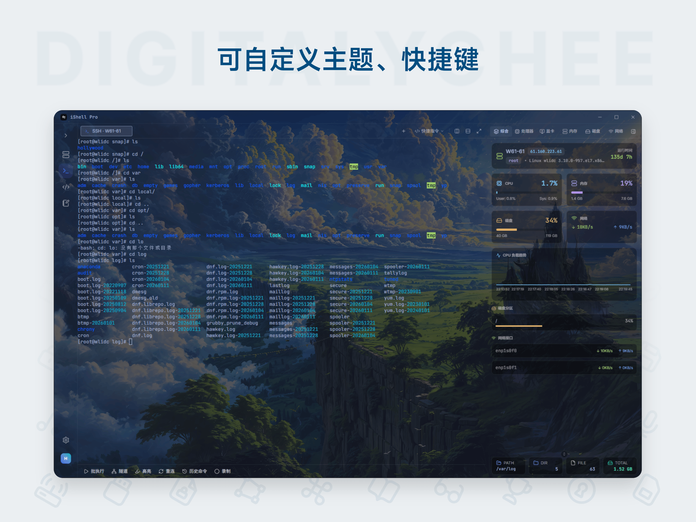 iShellPro: 可自定义主题、快捷键