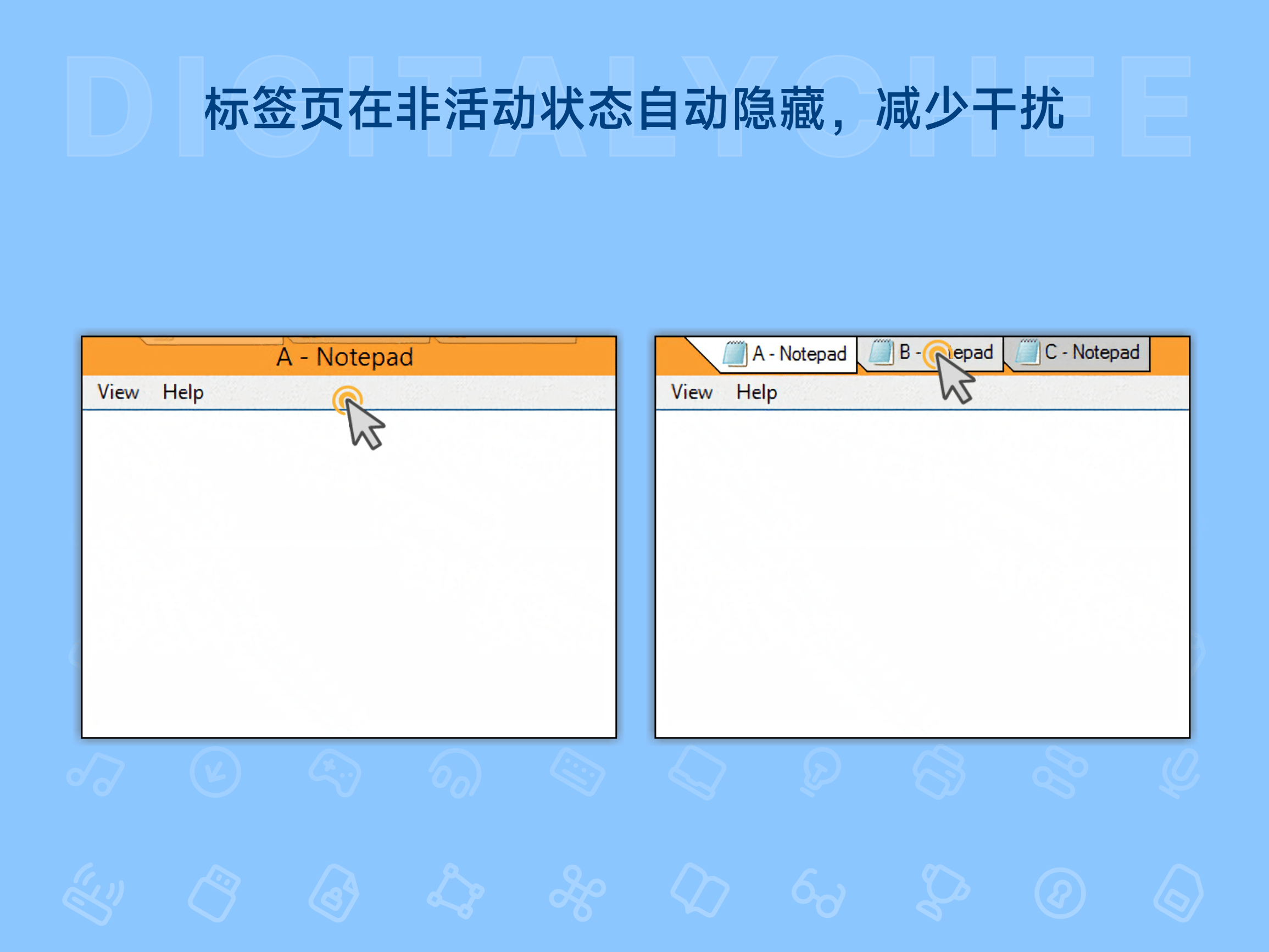 TidyTabs: 标签页在非活动状态自动隐藏，减少干扰
