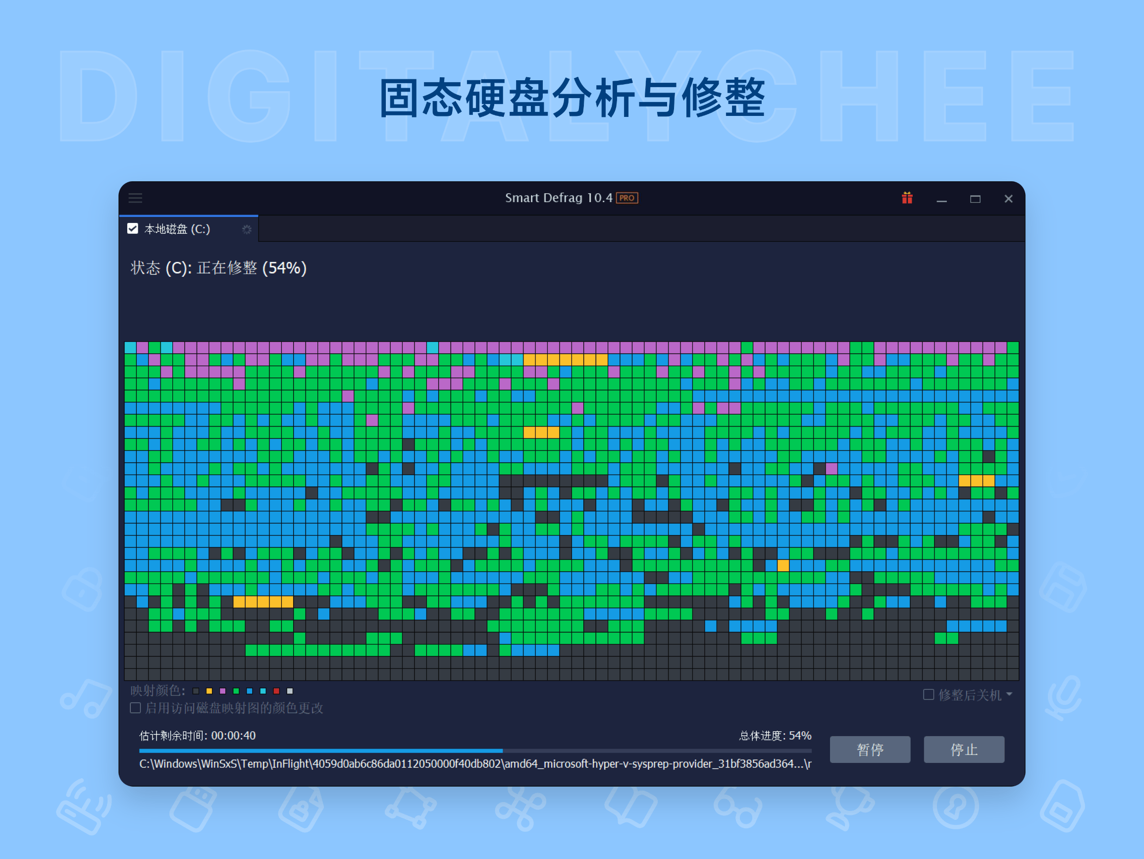 Smart Defrag 10 Pro: 固态硬盘分析与修整
