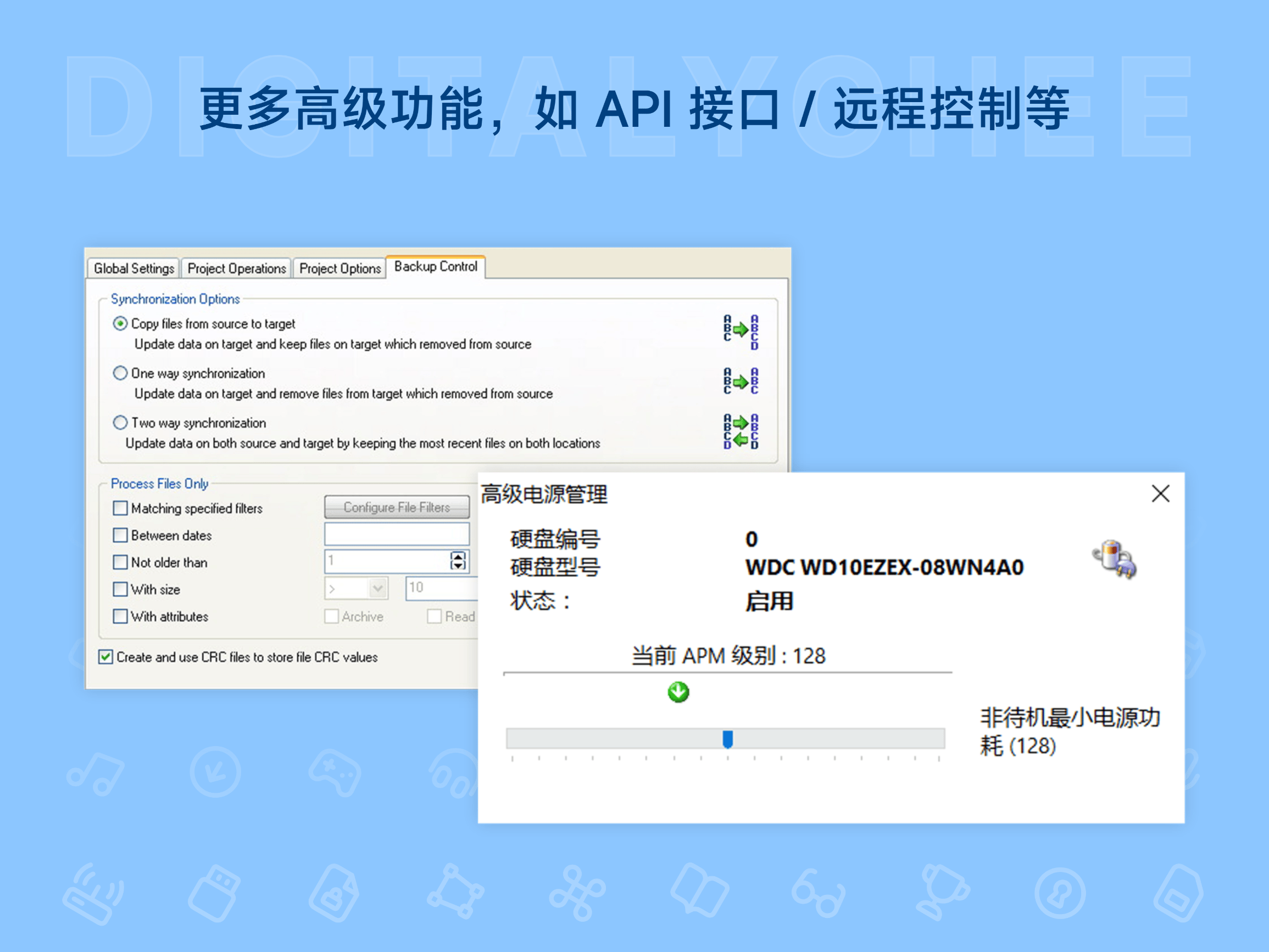 Hard Disk Sentinel: 更多高级功能，如 API 接口 / 远程控制等