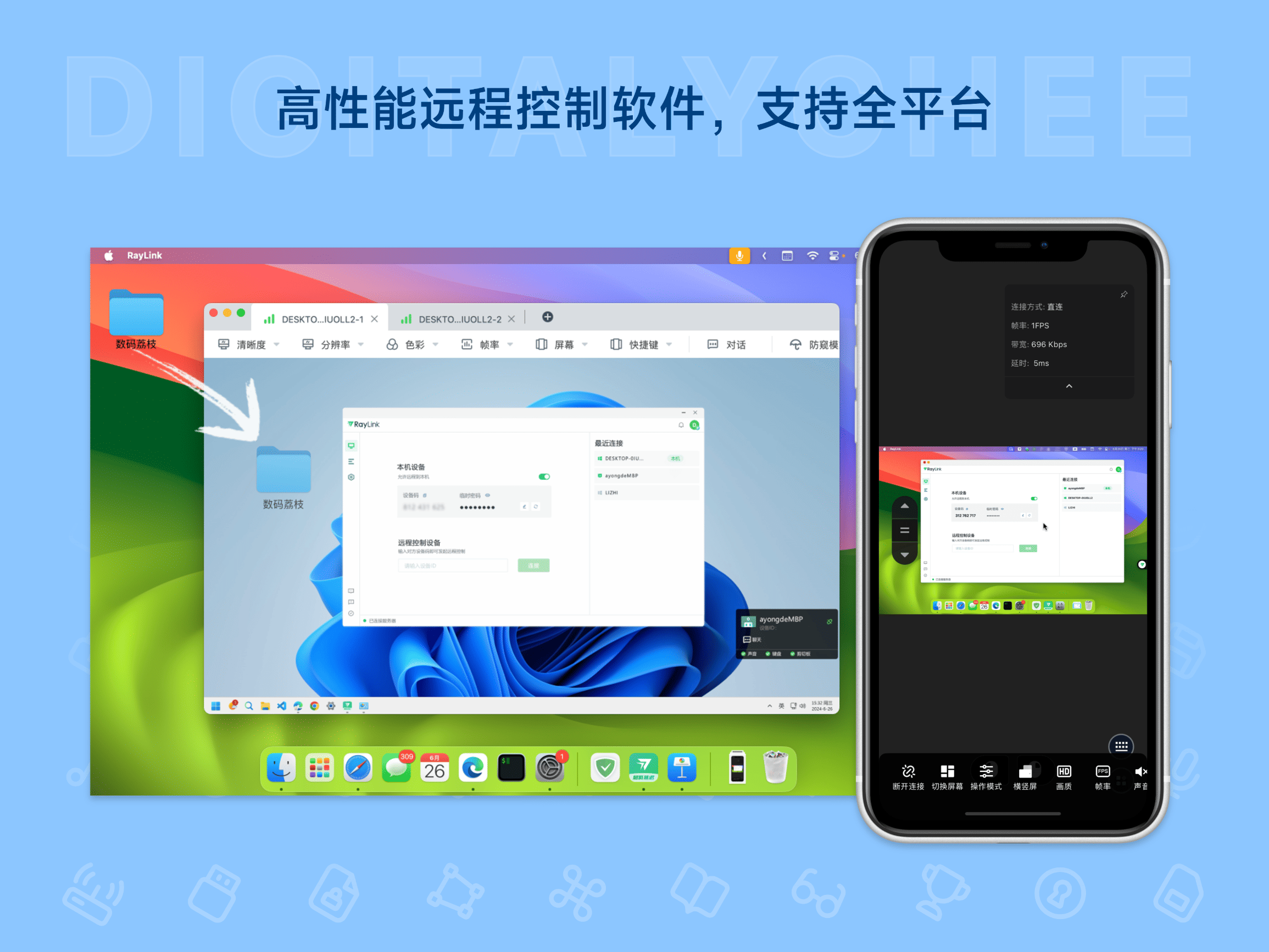 RayLink - 跨平台高性能远程控制软件