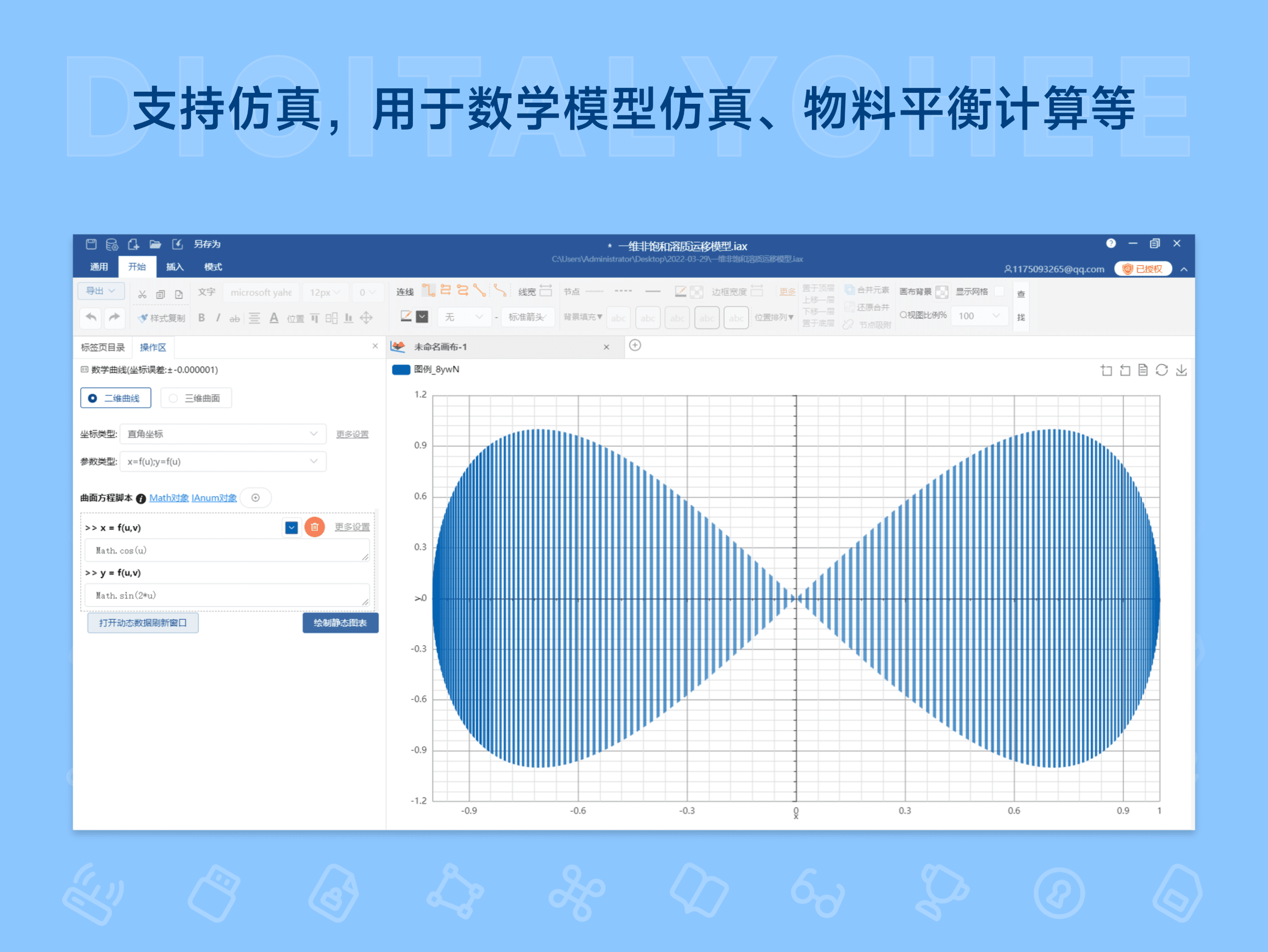 IAuto: 支持仿真，用于数学模型仿真、物料平衡计算等