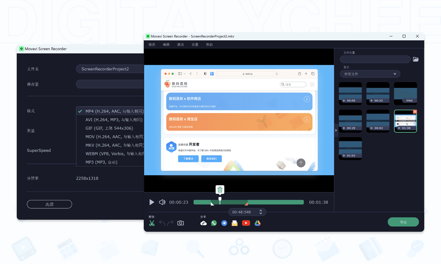 Movavi Screen Recorder: 