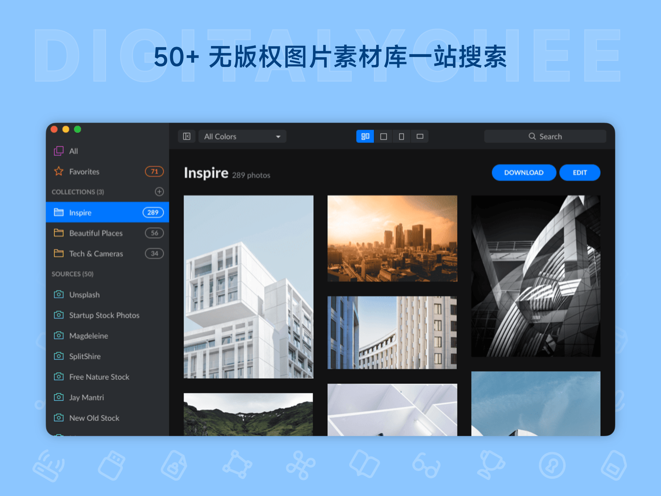 Zoommy: 50+ 无版权图片素材库一站搜索